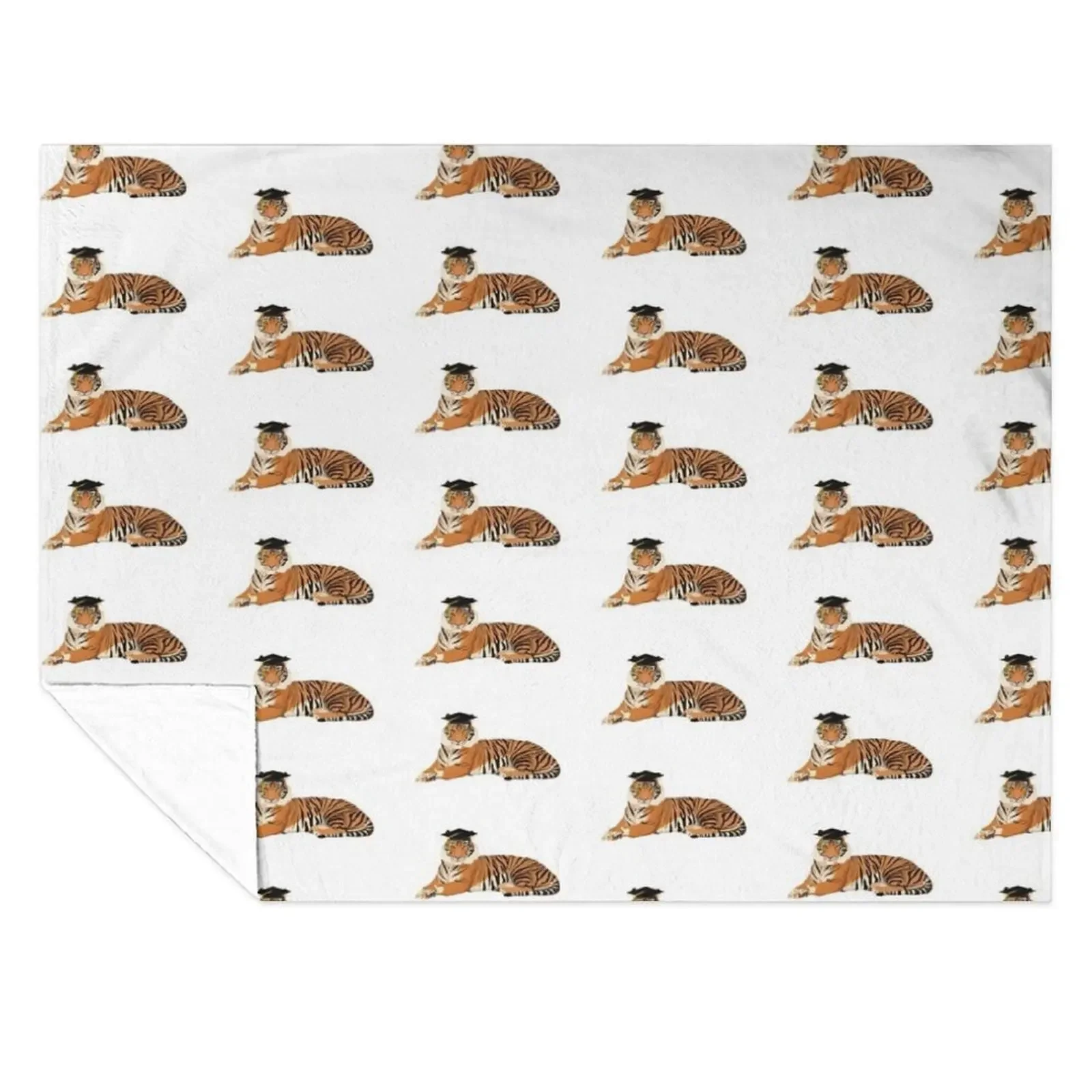 

Graduation Tiger Throw Blanket Warm Nap wednesday Weighted Blankets