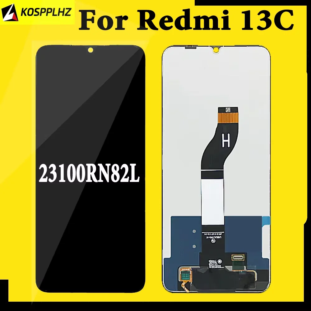 

ЖК-экран для смартфона Redmi 13c ЖК-дисплей Красный MI 13C Передний экран ЖК-сенсорное стекло Замена для сотового телефона Redmi 13C