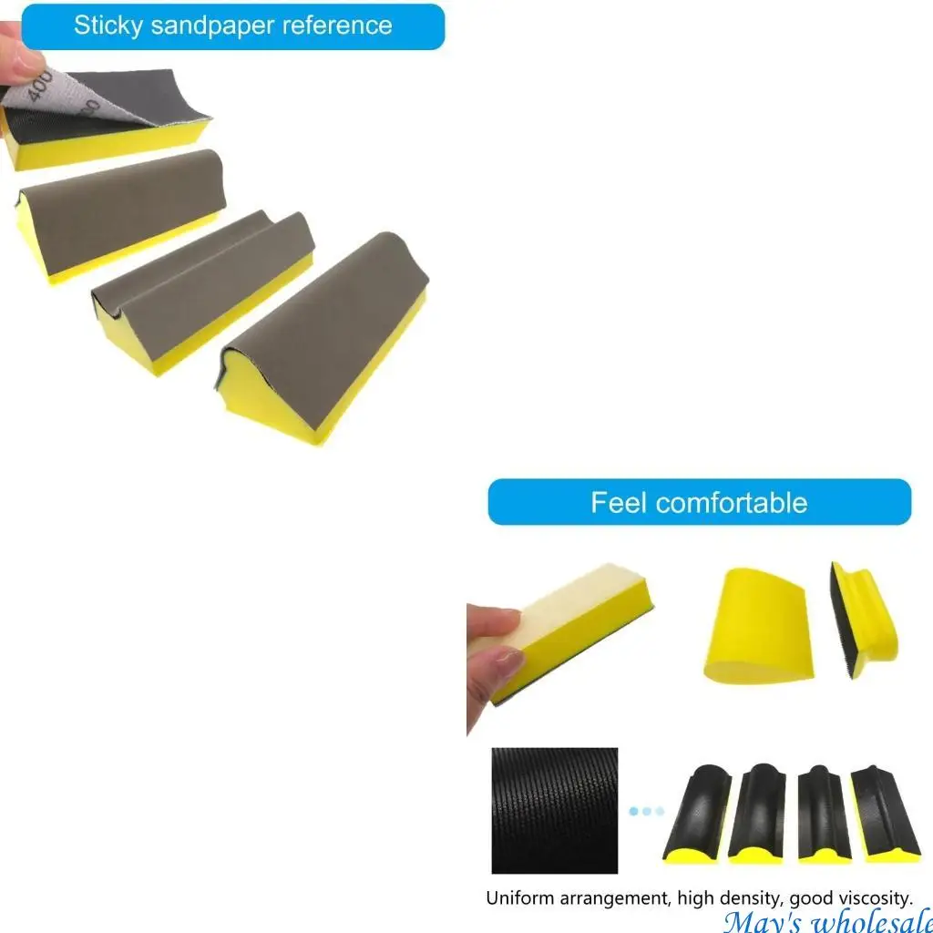 Hand Sanding Block Hook and Looping Hand Sanders for Wood Hand Sanding Block Set 448A