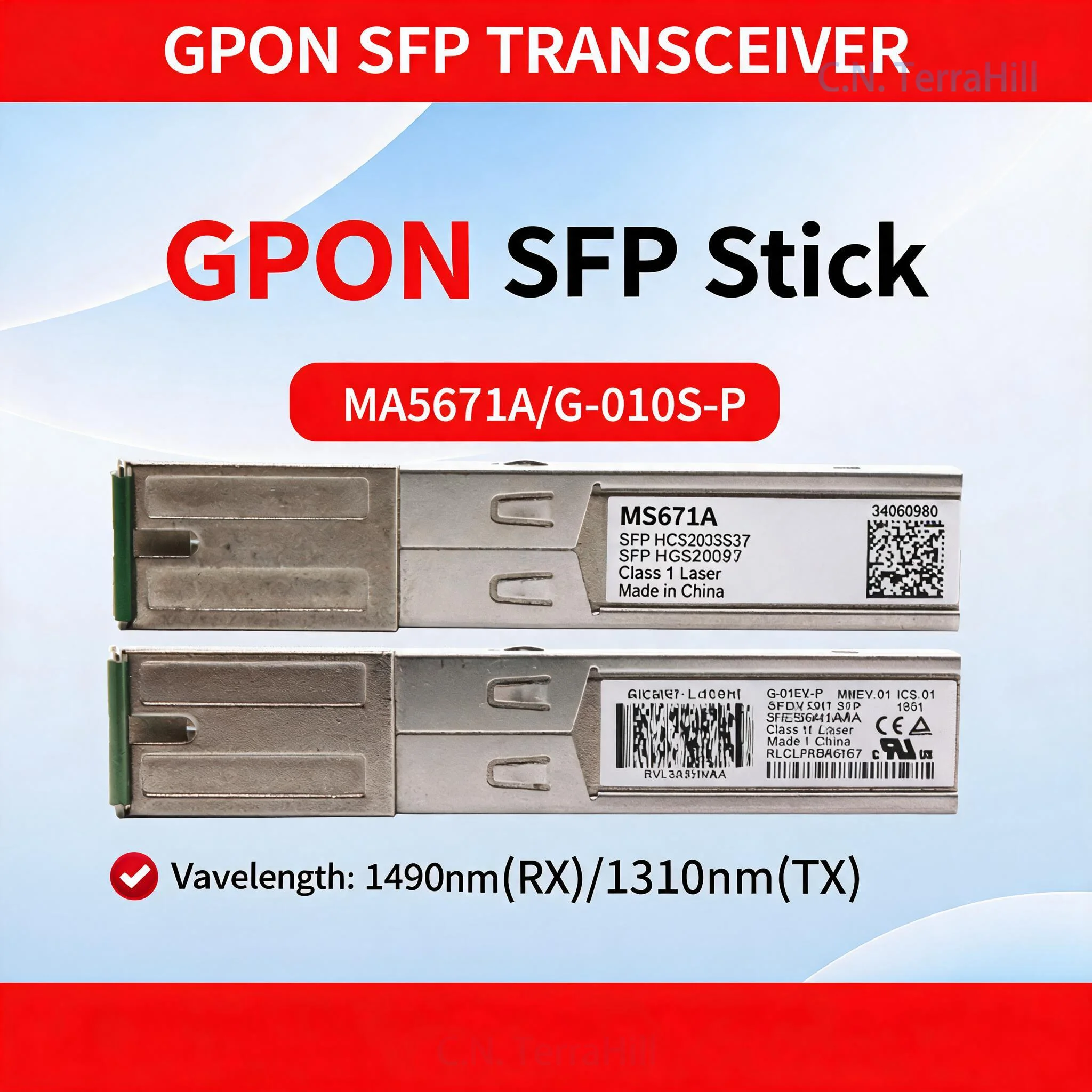 2.5G GPON SFP ONU Stick Module MA5671A G-010S-P for Fiber Optic Network