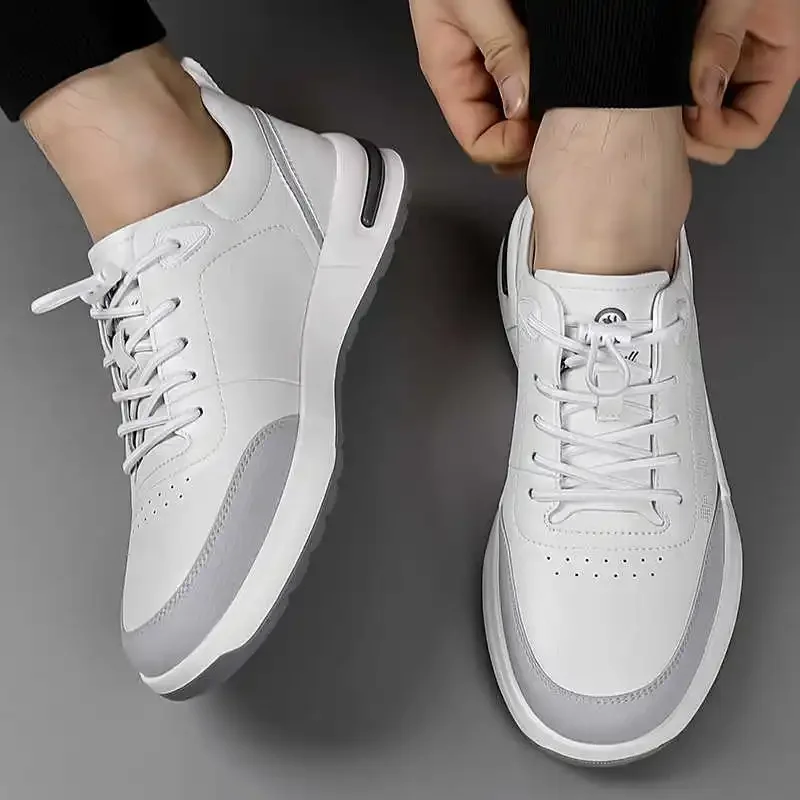 Road Natural Leather Volleyball Sneakers Casual Size 47 China Men Shoes Sports Particular On Sale Trend Funny