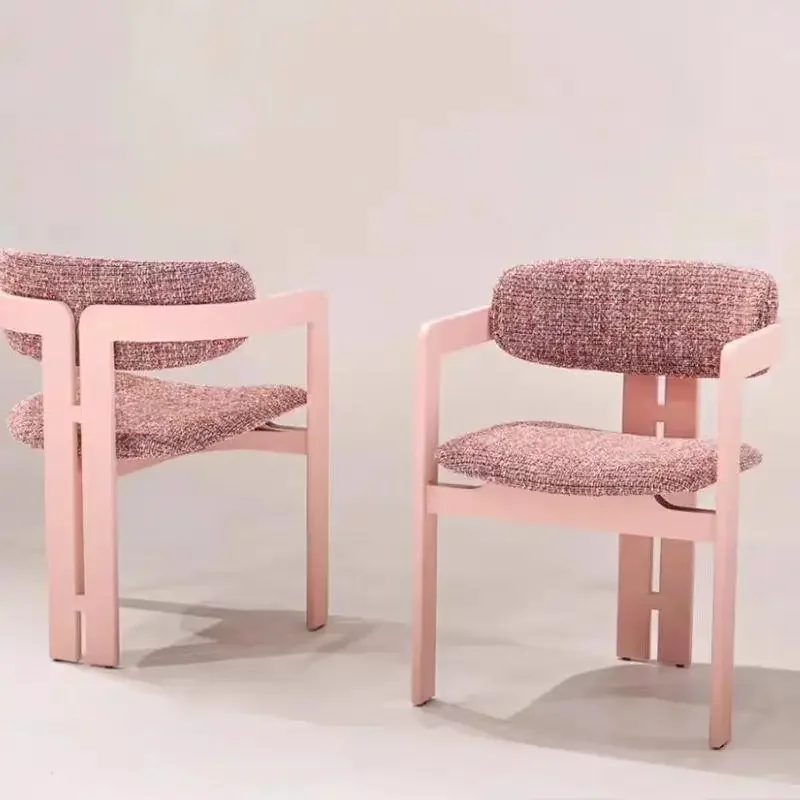 Pink Xiaoxiangfeng Simple Light Luxury Dressing  DiningNail Art Negotiation Bedroom Living Room Dining  Cream Princess Style