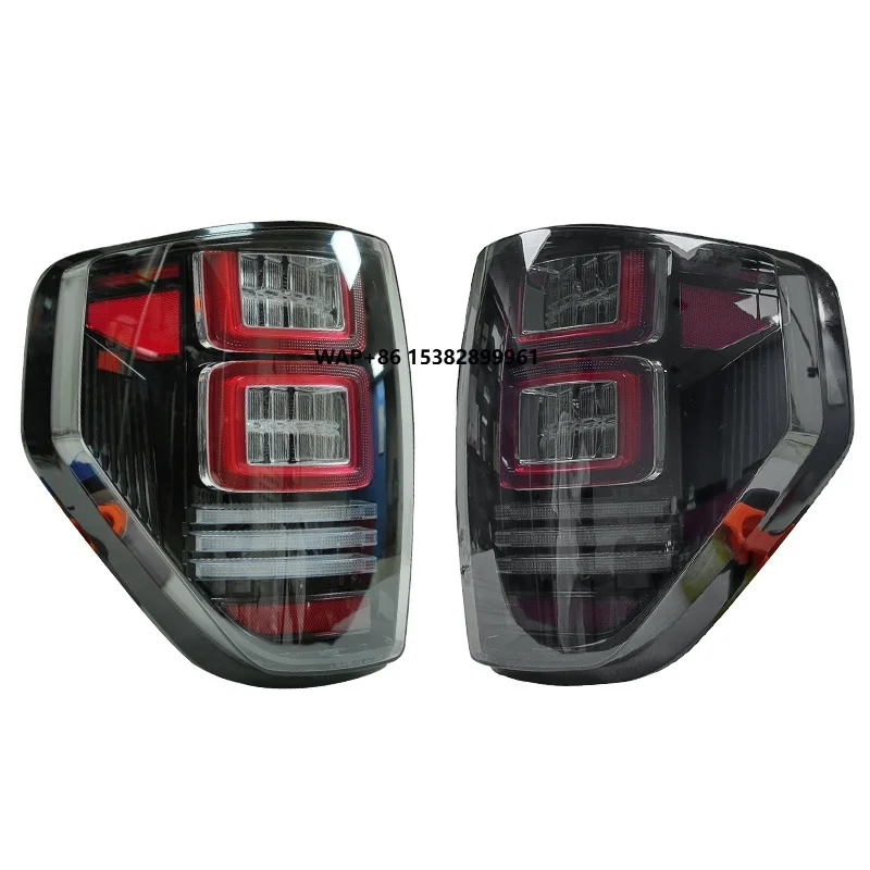 

YU GUANG Plug-and-Play Car Tail Light DRL for Ford Raptor F150 2008-2014 Clear Rear Lamp Assembly Upgrade Tail Lamp