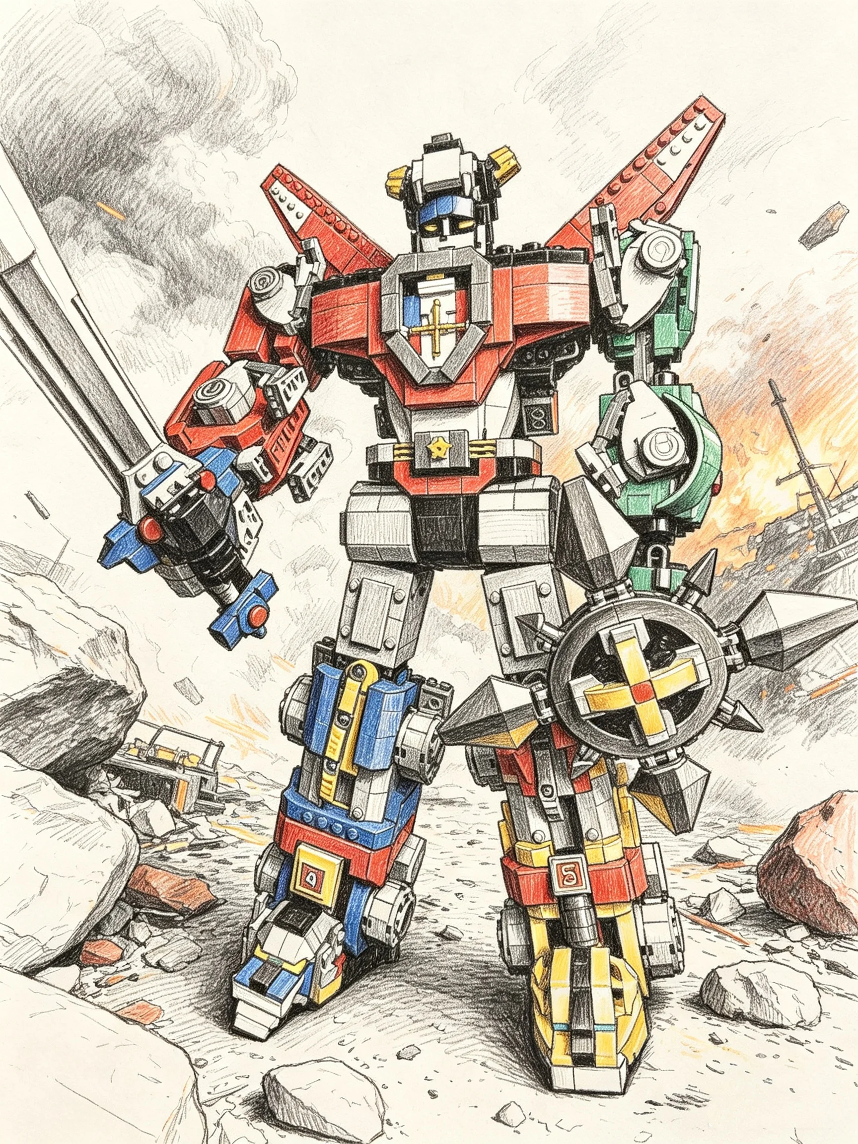 2334Pcs Voltron Defender of The Universe Building Block Display Bricks Toys Children Birthday Christmas Gift