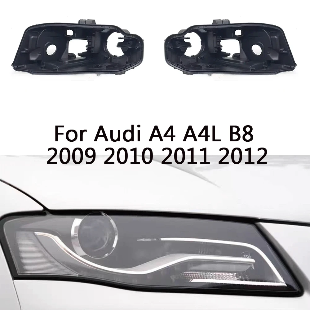 

Headlight base House For Audi A4 A4L B8 2009 2010 2011 2012 Headlamp Base Rear Case Headlight Accessories Replace Bottom Housing