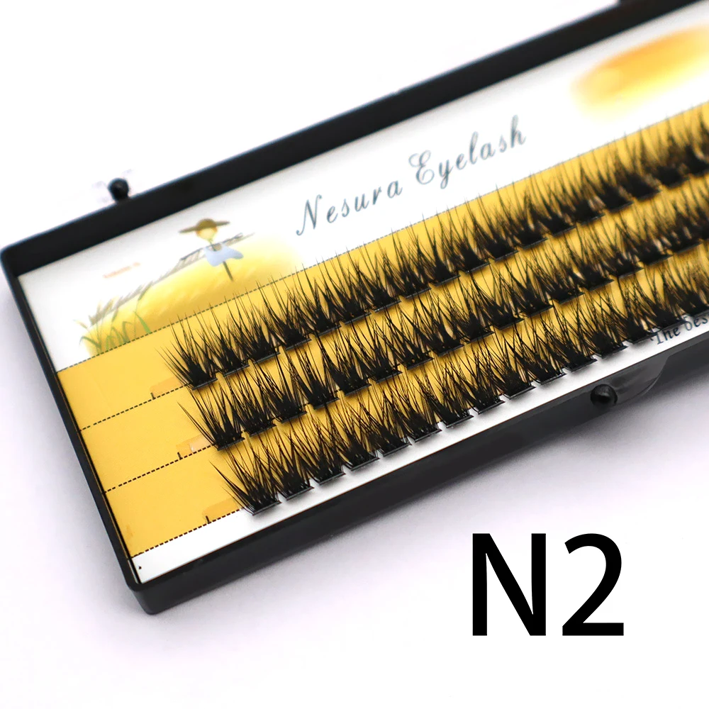 جديد لتقوم بها بنفسك 90 العنقودية رمش تمديد باقة جلدة مجزأة رموش اصطناعية ثلاثية الأبعاد رقيق الطبيعية الروسية حجم رموش بالمنك الفردية #6