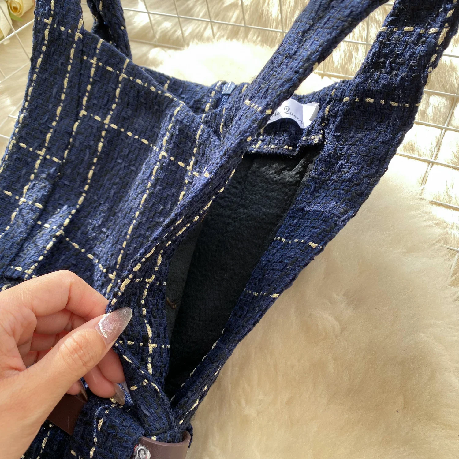 시크 빈티지 긴팔 니트 새시 버튼 슬림 한국 패션 보헤미안 선드레스 여성 의류 드레스 투피스 세트