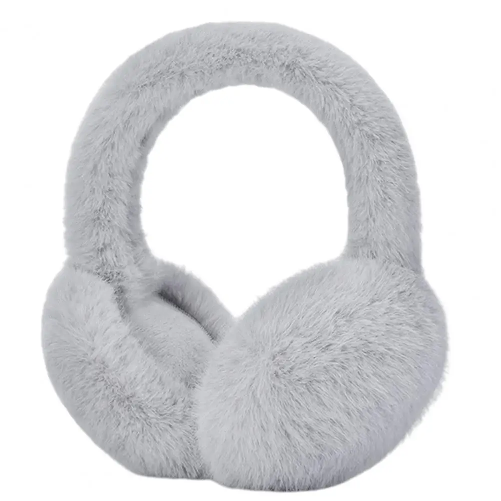 Travel Earmuffs Cozy Faux Fur Women's Winter Earmuffs Thick Lightweight Ear Warmers with Anti-slip Design for Outdoor Protection