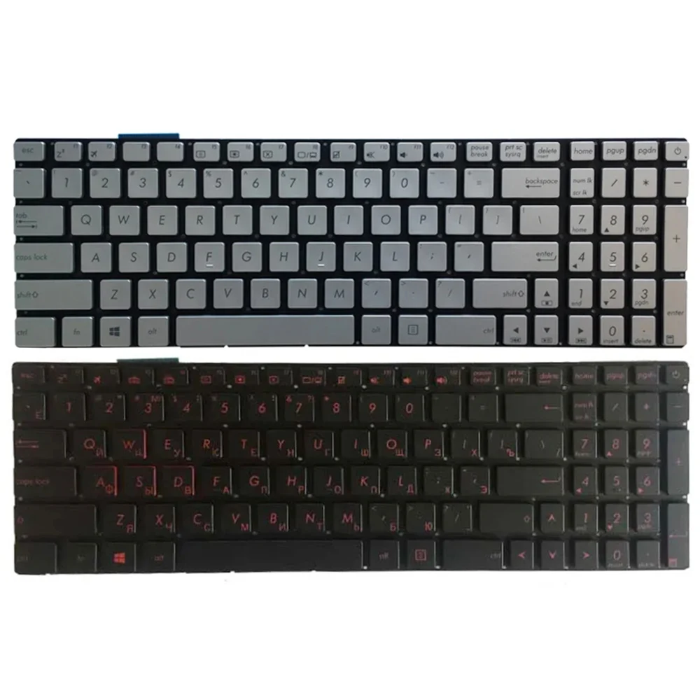 

NEW for ASUS N551 N551J N551JB N551JK N551JM N551JQ G551 G551J G551JK G551JM G551JW G551JX Belgian/US/Russian Laptop Keyboard