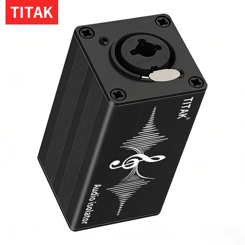 

1Pcs Single Channel XLR Balanced Audio Isolator Hum Eliminator Noise Canceller for Live Broadcast Studio Home Theater Sound