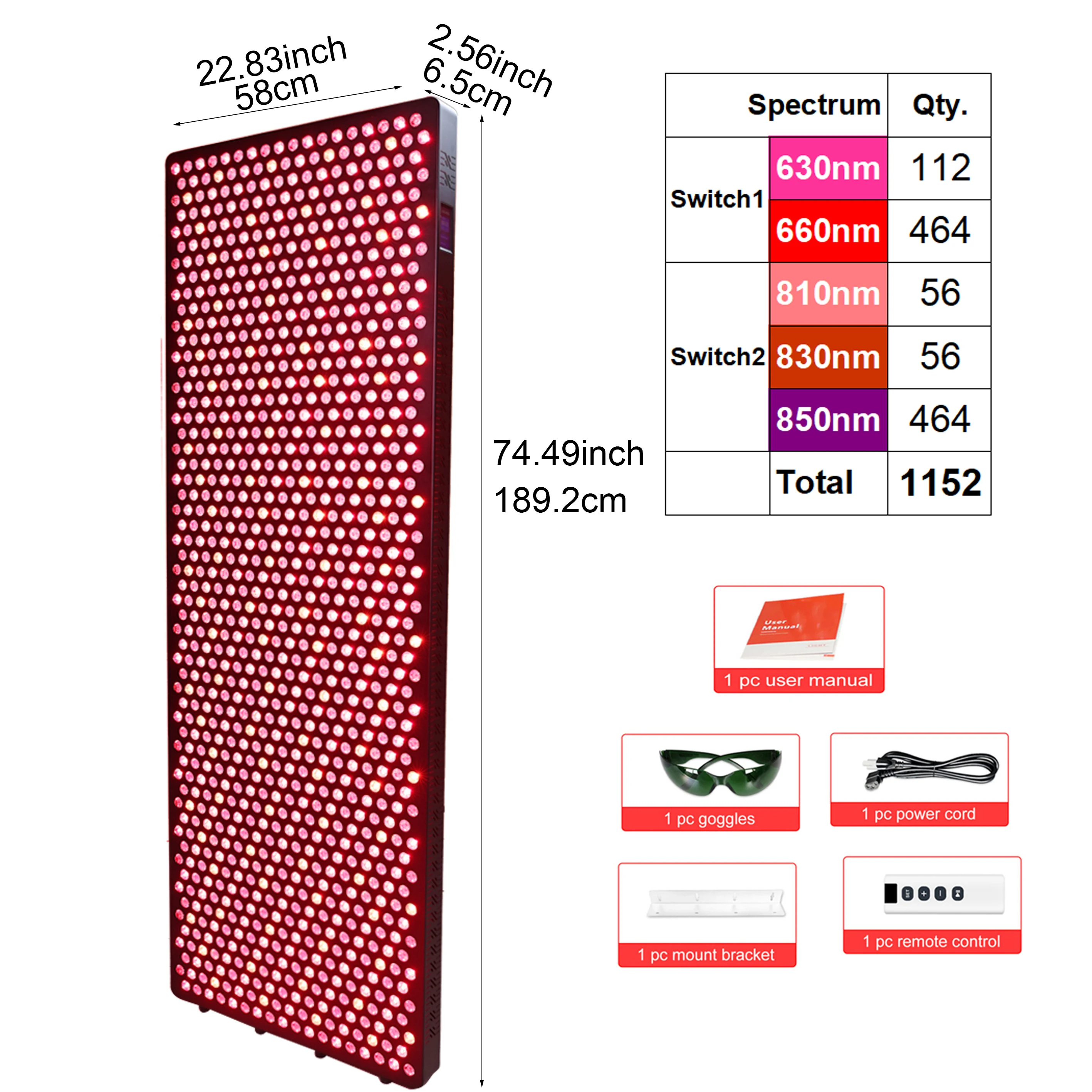 Cama bronceadora de terapia de luz infrarroja roja de cuerpo completo de 5 espectros soporte de terapia de luz roja Led para salón cama de terapia de luz roja