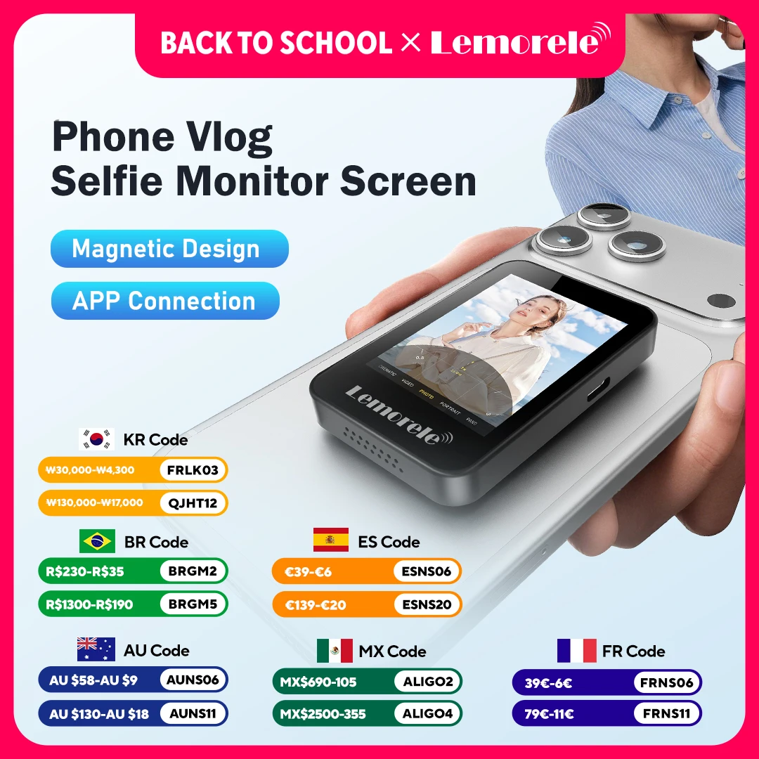 Home Cinema Wireless - Monitor Magnético Inalámbrico para Selfies con