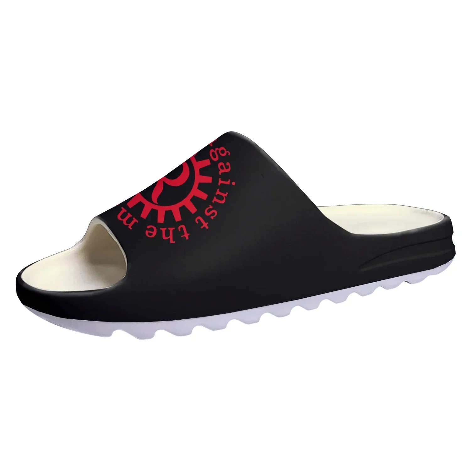 Rage Against The Machine Soft Sole Sllipers Home Clogs Step on Water Shoes Mens Womens Teenager High Quality on Shit Sandals