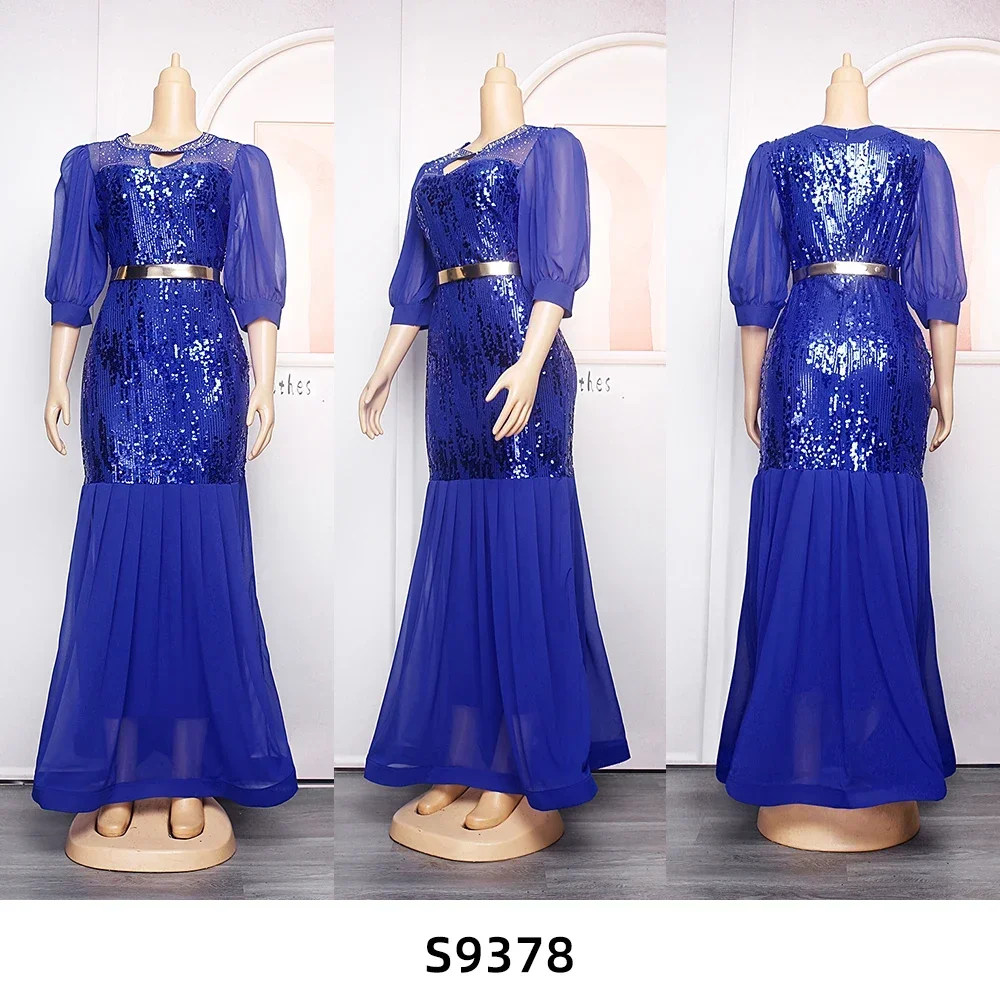 فساتين الزفاف الأفريقية للنساء Dashiki أنقرة الترتر وتتسابق ثوب حجم كبير تركيا مساء حفلة فستان طويل ماكسي ملابس سيدة