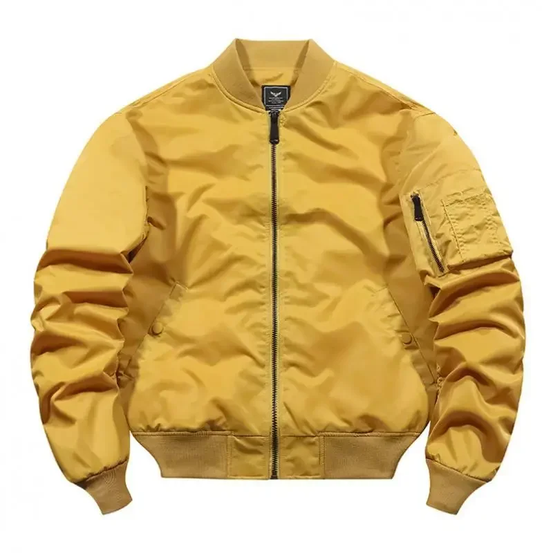 

Streetwear Men Military Fly Jacket Varsity Baseball Flight Coat Mens Windbreaker Mens Clothing Spring Autumn Bomber Jacket