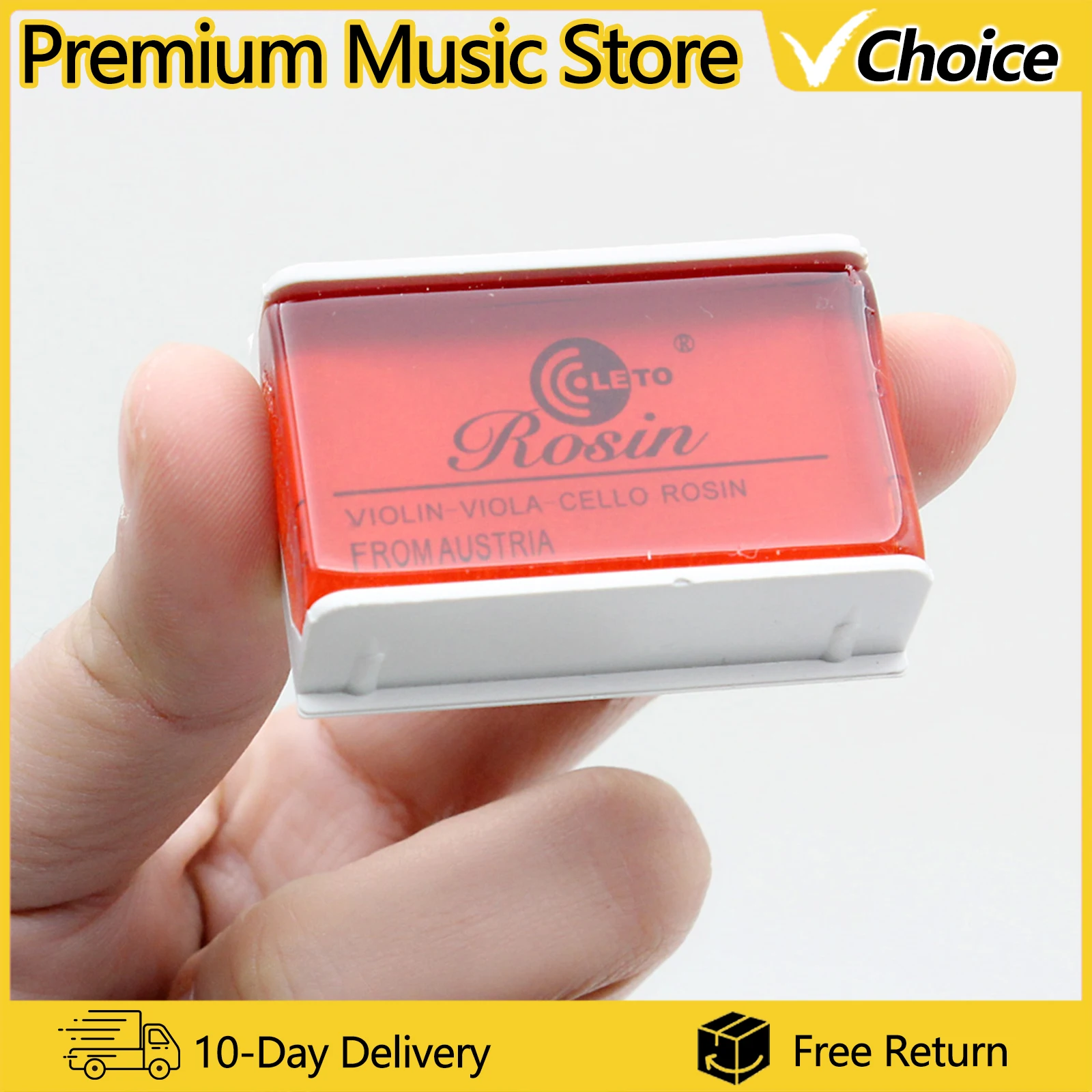Bow Rosin Colophony Greek Pitch Friction-increasing Resin for Violin Viola Cello Bowed String Instrument