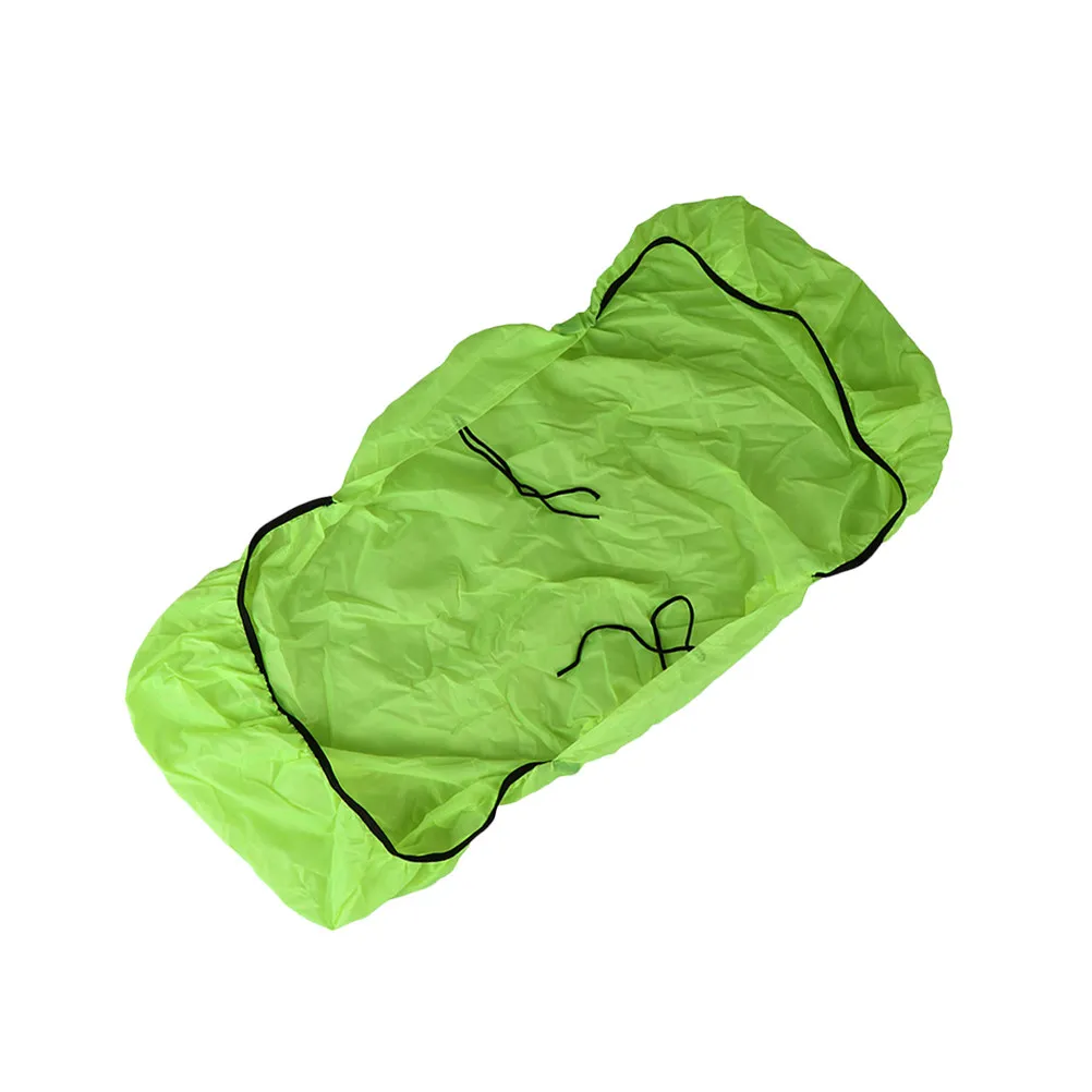 

Mountain Bike Rain Cover Rear Shelf Bag Waterproof Elastic Bright Fluorescent Green Lightweight Foldable Bicycle Rain Luggage
