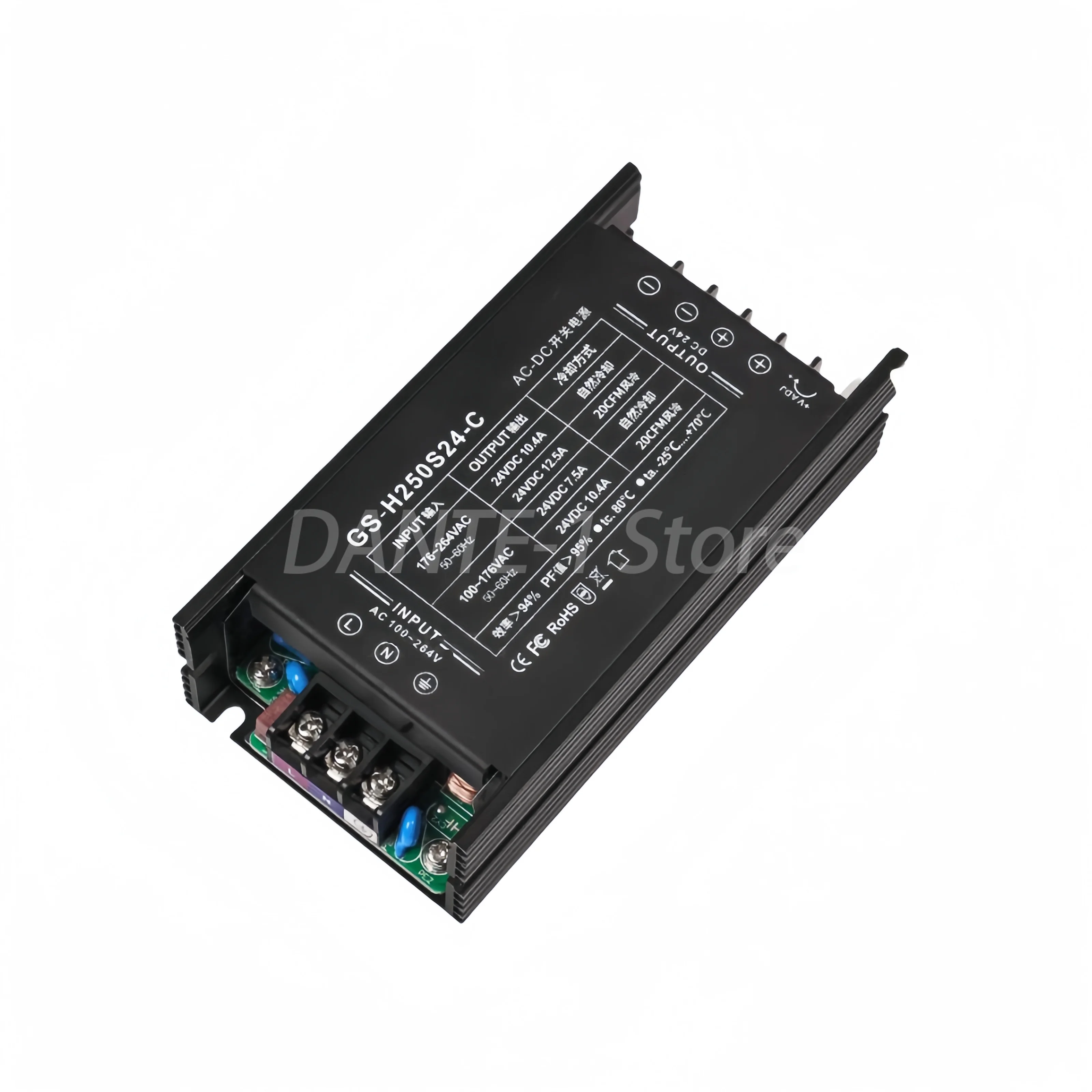 24V10A chassis LLC switching power supply module PFC isolation type industrial control equipment voltage regulator AC-DC 250W