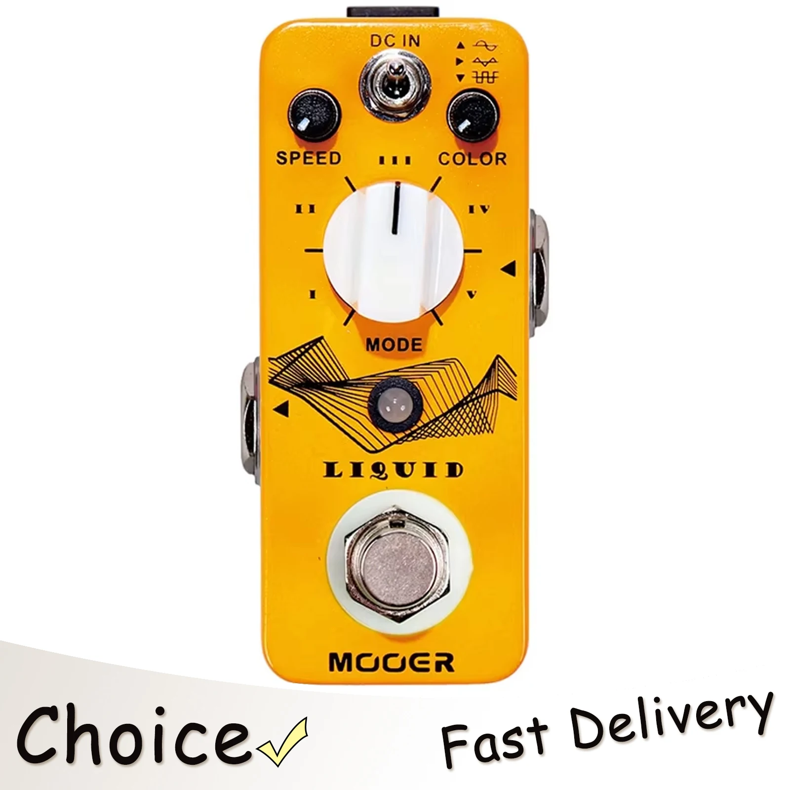 Pedal de Efectos para Guitarra MOOER MPH2, Phaser Digital Líquido con 5 Efectos, 3 Ondas Seleccionables, True Bypass, Accesorios para Guitarra