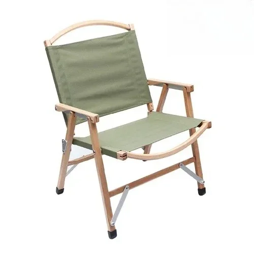 %Outdoor Solid Oak Wood FoldingPortable Detachable LeisureFor Camping Picnic Chair Sketch Chair Kermit leżak ogrodowy składany