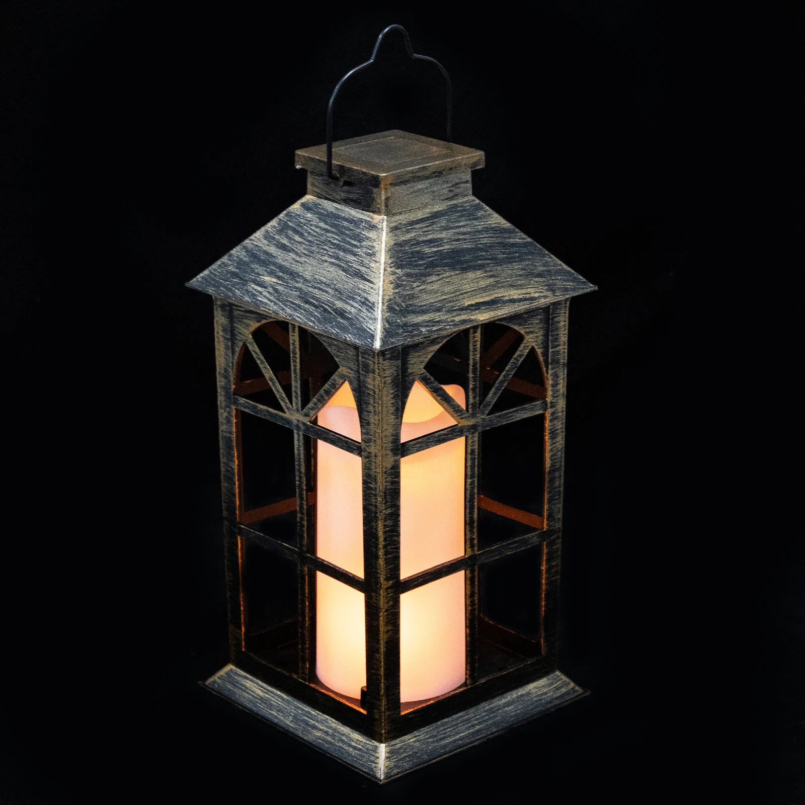 

Electronic C Wind Lamp Vintage Iron Night Light Portable LED Lantern Decorative Home Atmosphere Small Indoor Room