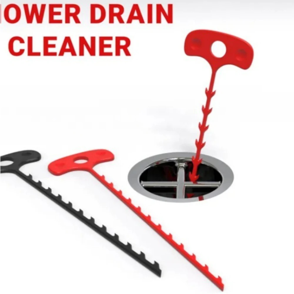 2個入りシンクパイプ浚渫機、排水管クリーナー、クリエイティブな毛髪除去ツール、スリムで柔軟なシャワー下水道床排水クリーナー