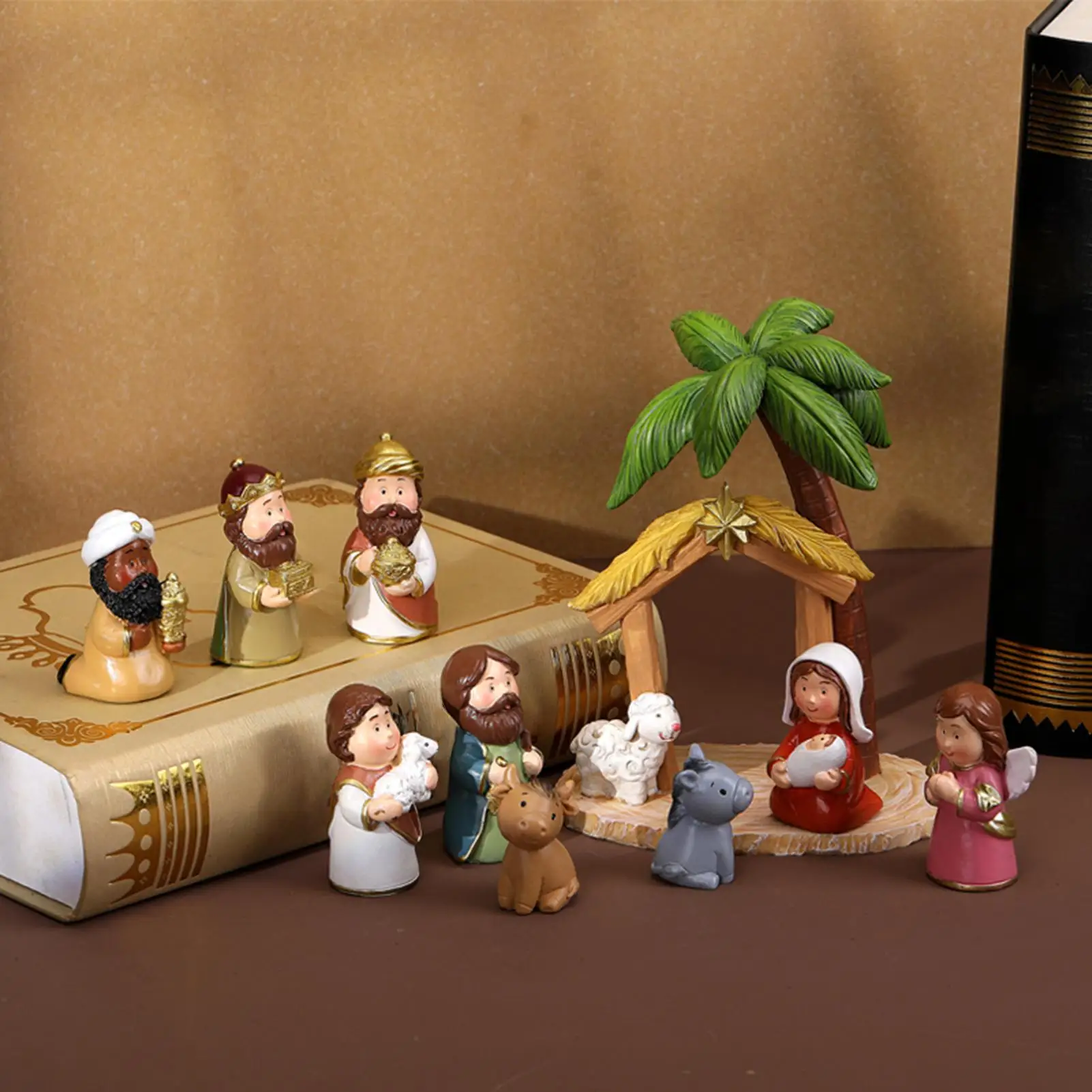 Nativity Sets For Christmas 10 Pieces Holiday Jesus Figures Decor Jesus Nativity Figures For Shelf Office Church School Holiday