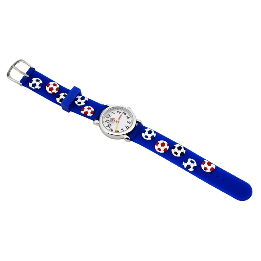 1 個の時計漫画サッカーデザイン防水小型クォーツ腕時計で快適な着用感