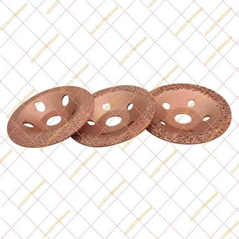 125mm Brazed Diamond Grinding Disc - 22mm Bore Wood & Stone Shaping Wheel for Tire and Rubber