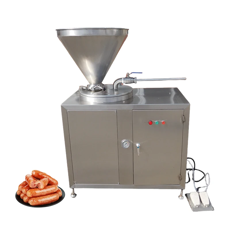 

Professional Automatic Hydraulic Electric Vegetarian Chicken Sausages Filler Sausage Stuffer Machine
