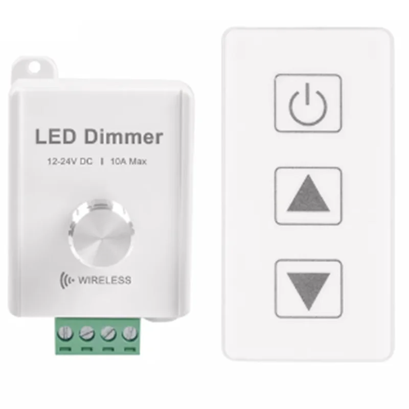 N10R-DC12V-24V 10A Wireless LED Strip Dimmer With Touch Remote For Single Color LED Strip