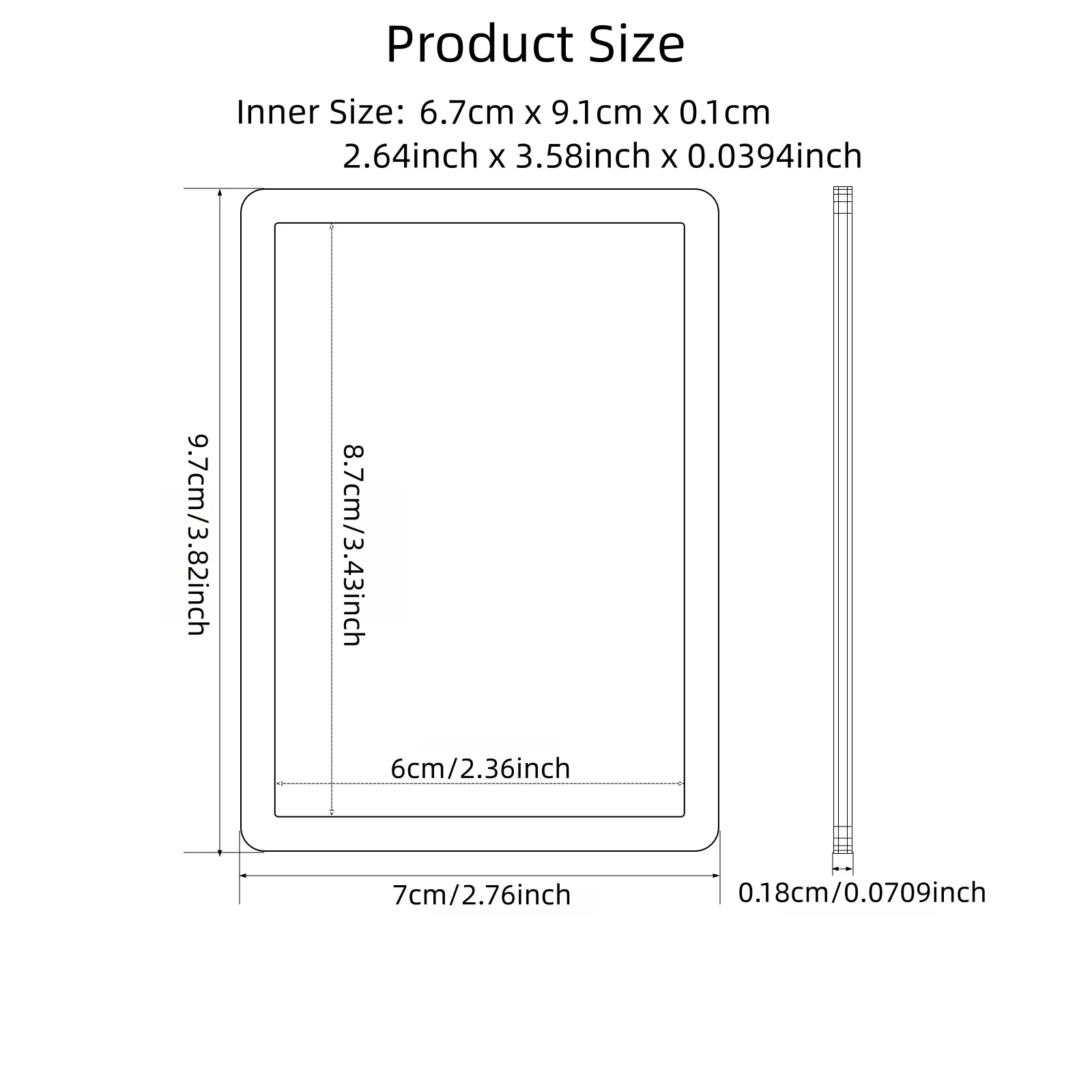 Sanseking 6PCS Side Loading Card Holders 35PT Rigid PVC Trading Card Sleeves Color Frame Protector for TCG Sports Cards