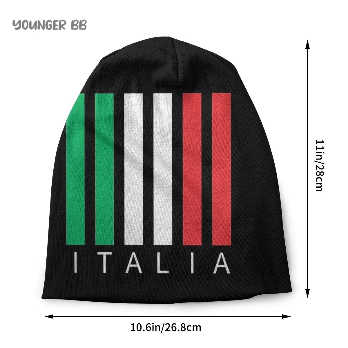 Italy Flag Caps Vintage Street Skullies Beanies Hat Adult Men's Knit Hat Men Women Female Winter Warm Elastic Bonnet Knit Hat