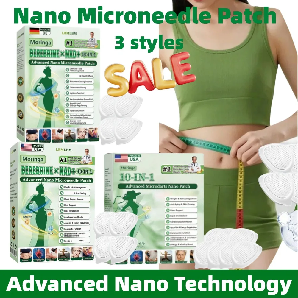 

Нано-микронидл-стикеры для коррекции фигуры и укрепления кожи с морингой, берберином и NAD+, простые в использовании, для моделирования контуров тела, длительный эффект, для женщин и мужчин