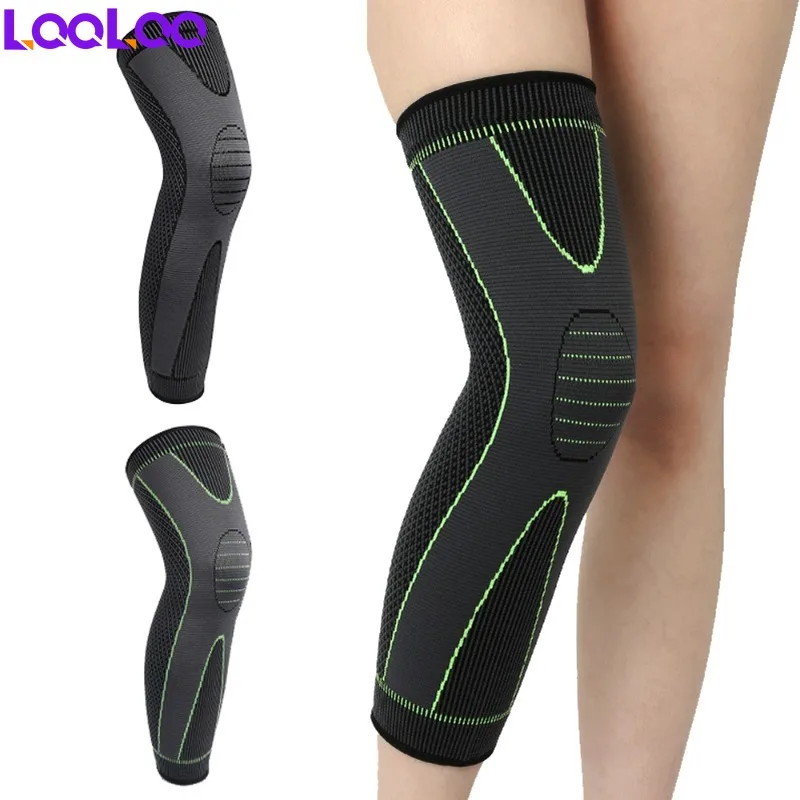 1Pcs Full Leg Compression Sleeves for Women Men,Long Knee Braces for Running Basketball Cycling Football Weightlifting Sports