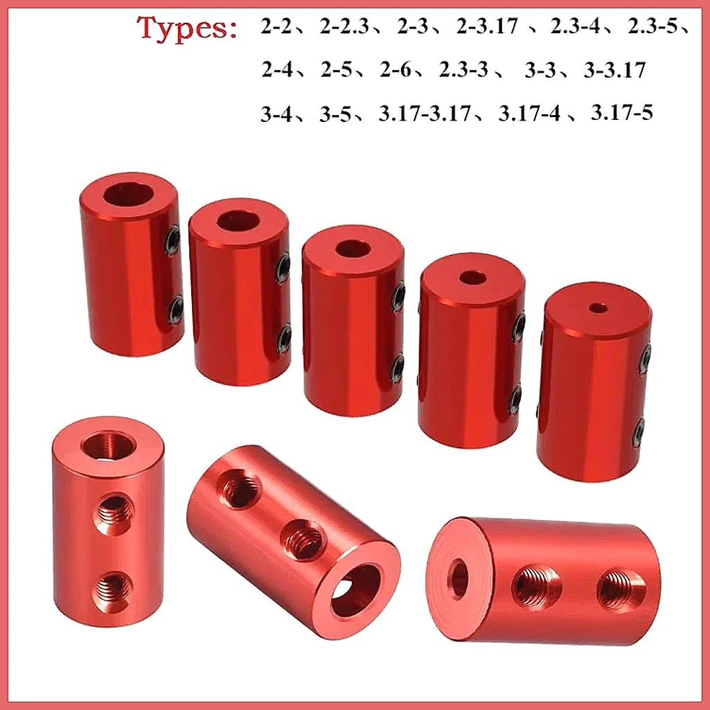 2mm 3.17mm 3mm 5mm 6mm Rigid Motor Shaft Coupling Screw Coupler Transmission Connector Sleeve Adapter for Boat Car Airplane