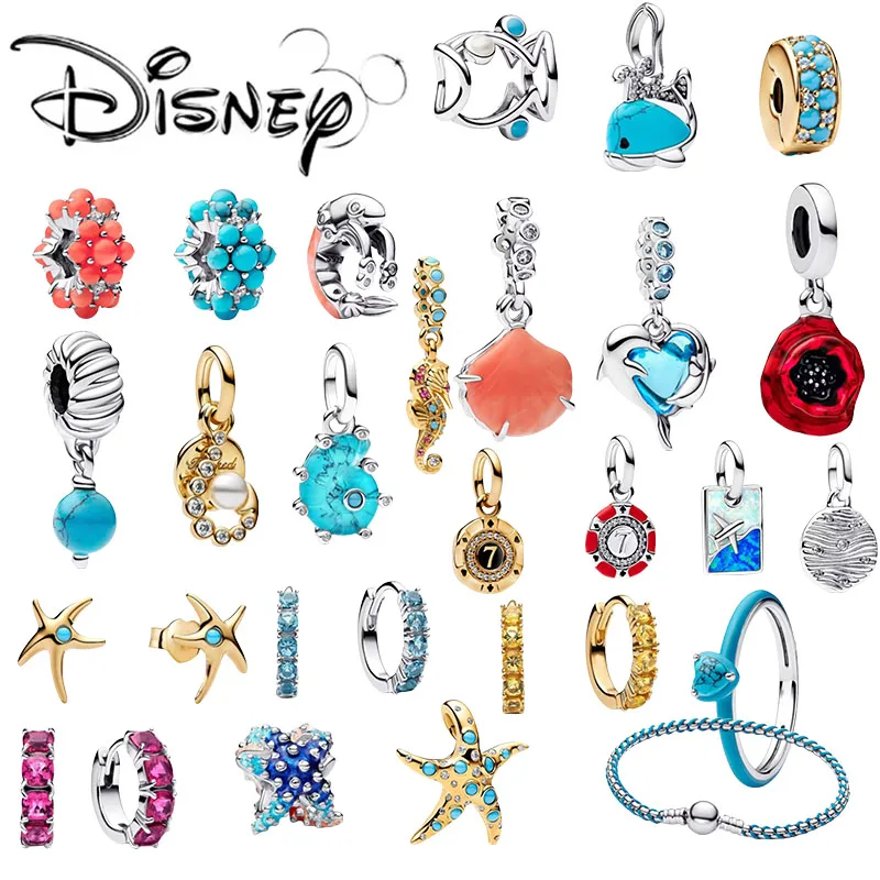 

Summer Romantic Charms 925 Sterling Silver Ocean Pearls Shell Octopus Clip Bead Ring Earrings Original Bracelet Necklace Jewelry