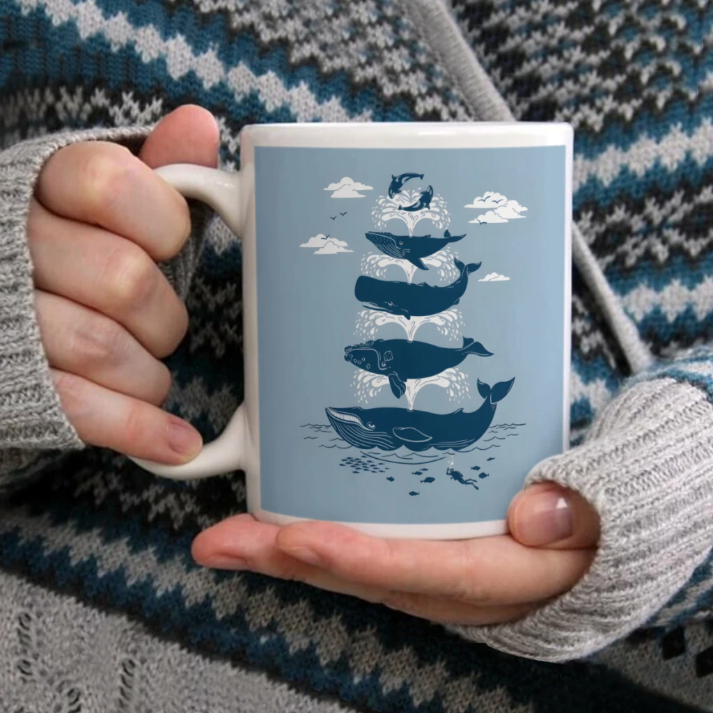 

Whale of a Time Christopher PhillipsCoffee Mug Tea Cup 11oz Coffee Cup Funny Birthday Ceramic Mug Personalized Cup