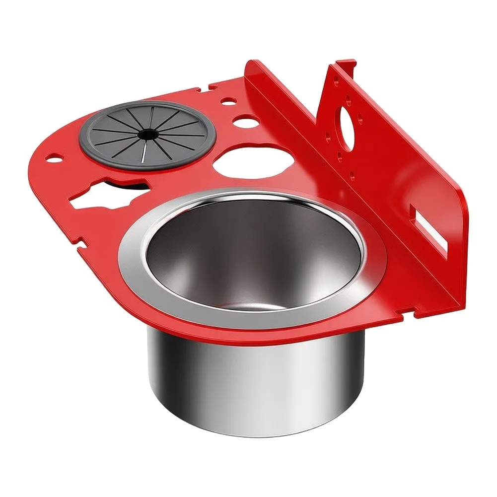 Ladder Tool Holder Compatible with Most Ladders Featuring Spacious Bucket Multi Hole Design and Rust Resistant Construction