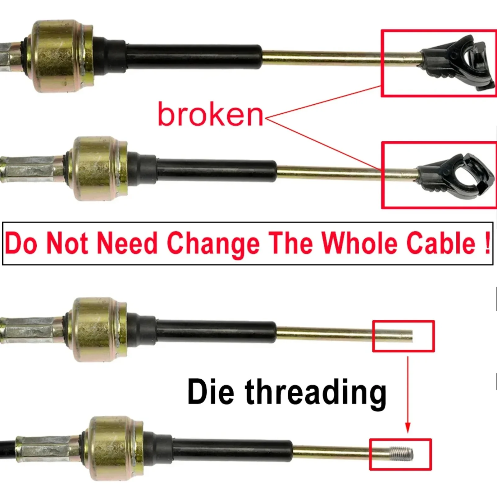 Pour Camry Corolla Yaris Avalon Highlander Rav4 câble de changement de vitesse oeillet liaison boîte de vitesses manette de vitesse levier sélecteur embout de tige