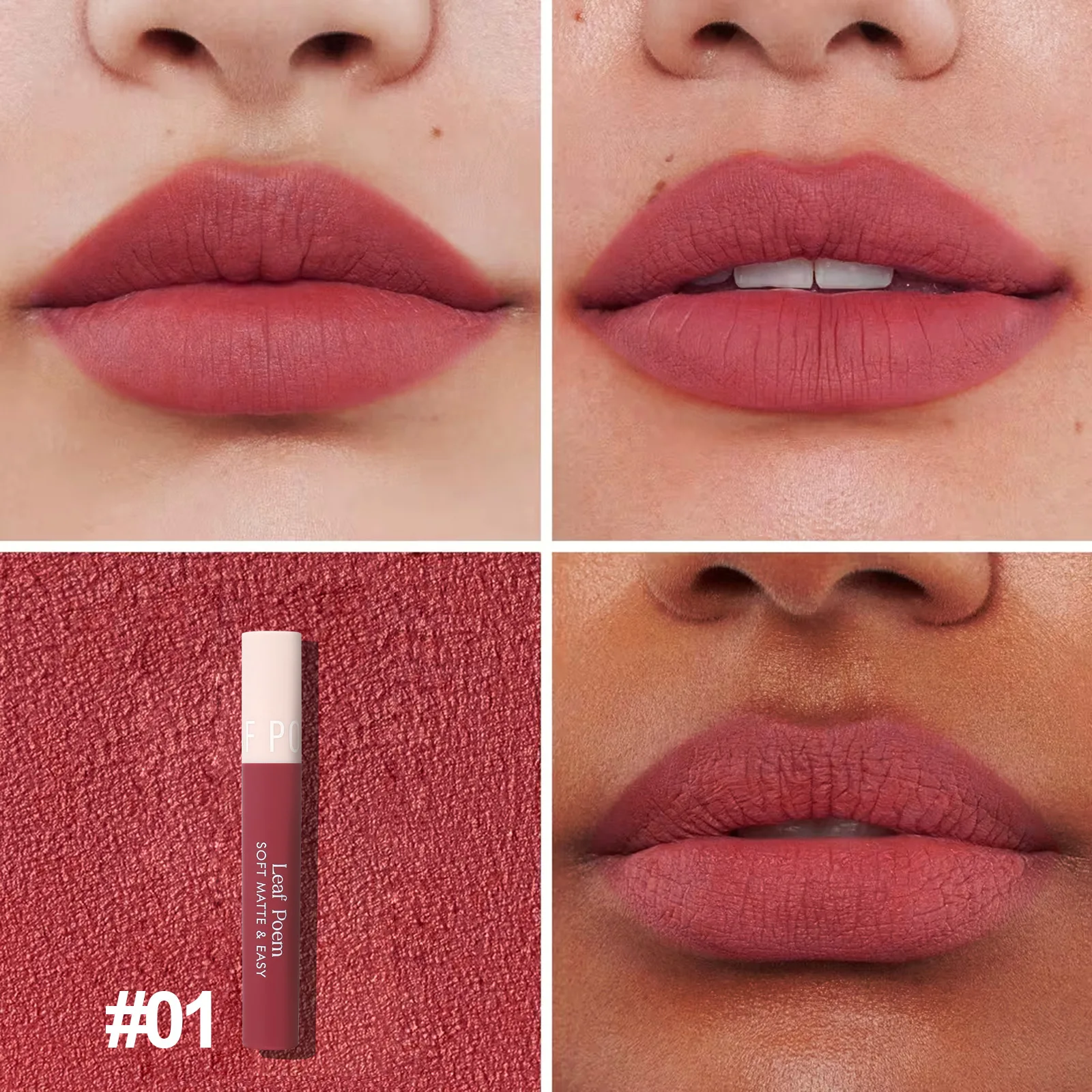 Transfer Resistant Lip Gloss Matte Velvet Smooth Application สีติดทนนาน Rich Pigment กันน้ํา Kiss Proof ลิปสติก