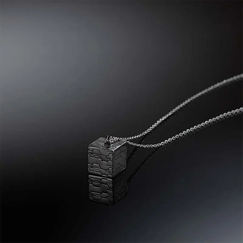 Game NieR Automata YoRHa No.2 Type B Cosplay Necklace Black Box Pendant Jewelry Unisex Accessories Prop