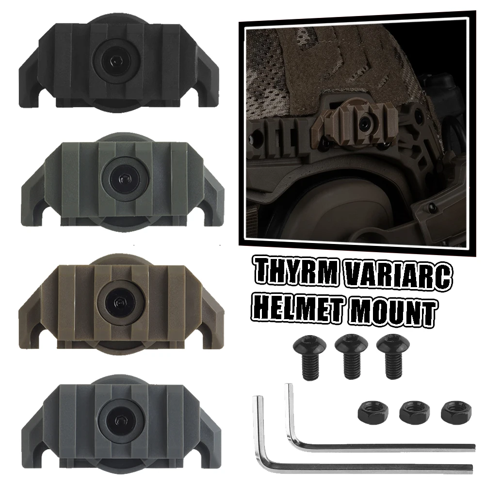 

Крепление для шлема Team Wendy Rails, совместимое с направляющими «ласточкин хвост», регулируемое крепление для крепления шлема, аксессуары для страйкбола и охоты