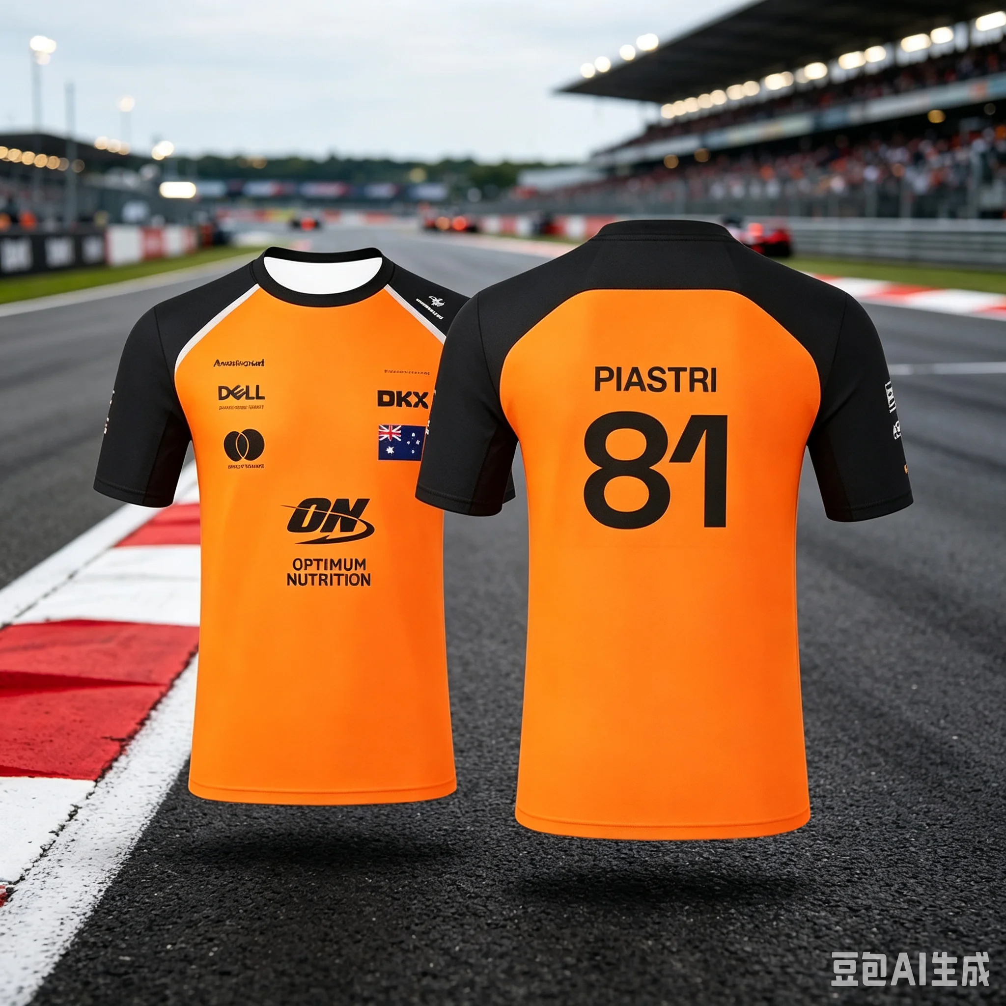 New Jersey Parent Child Collection 2026 Season Lando Norris Oscar Piastri 3D Breathable  Outdoor Training Shirt Family Kids Tees