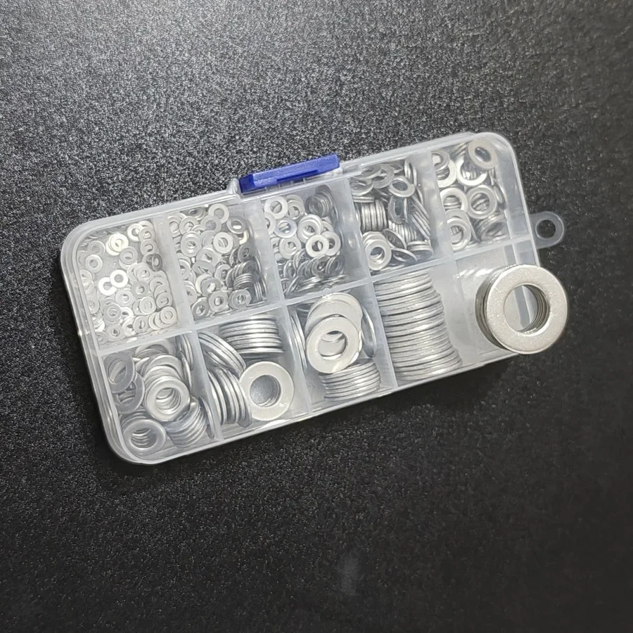 80-360pcs 304 stainless steel flat washer cross-border box gasket M2-M12