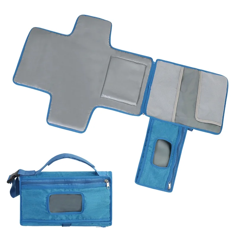 A19Q-bébé couche-culotte imperméable et Anti-urine multi-fonctionnel matelas à langer avec lingettes humides sac pratique couche-culotte