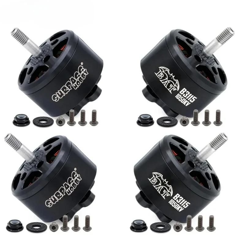 AvaCore4pcs Surpass Hobby Bat B3115 900KV 1050KV 14-Pole CW Brushless Motor M5 Alloy Shaft For Long Range X-Class FPV Racing Dro