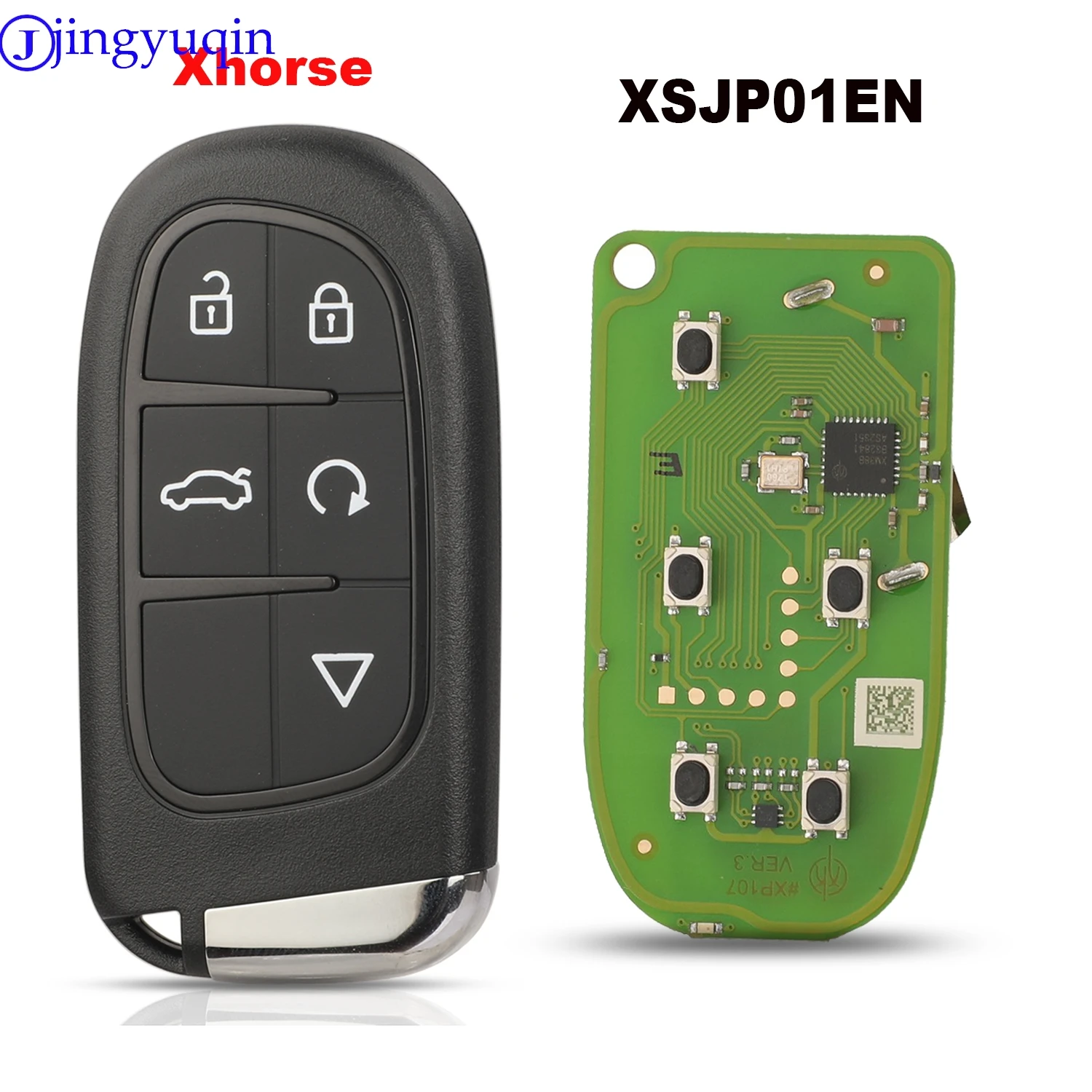 jingyuqin Car Key For XHORSE XSJP01EN TOY.T XM38 Universal Smart Key For Jeep For Chrysler For Dodge Full Key