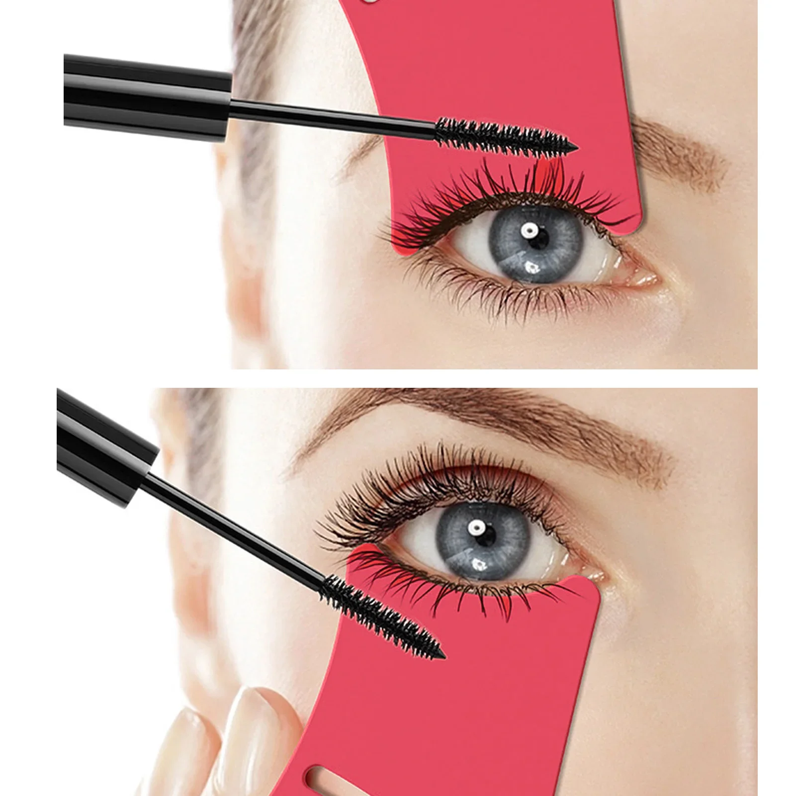 Pinceaux en silicone pour ombre antarctique, outil multifonctionnel, eyeliner, modèle, galets de contour antarctique, guide de maquillage pour le visage avec brosse