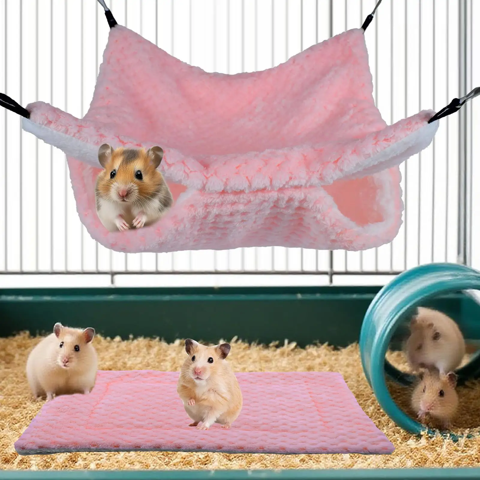 

Кровать для хомяка, плюшевое гнездо, пещерный туннель, гамак для маленьких животных для сахарного планера, клетка для хорька, сна, отдыха, скрывание, игра, скалолазание